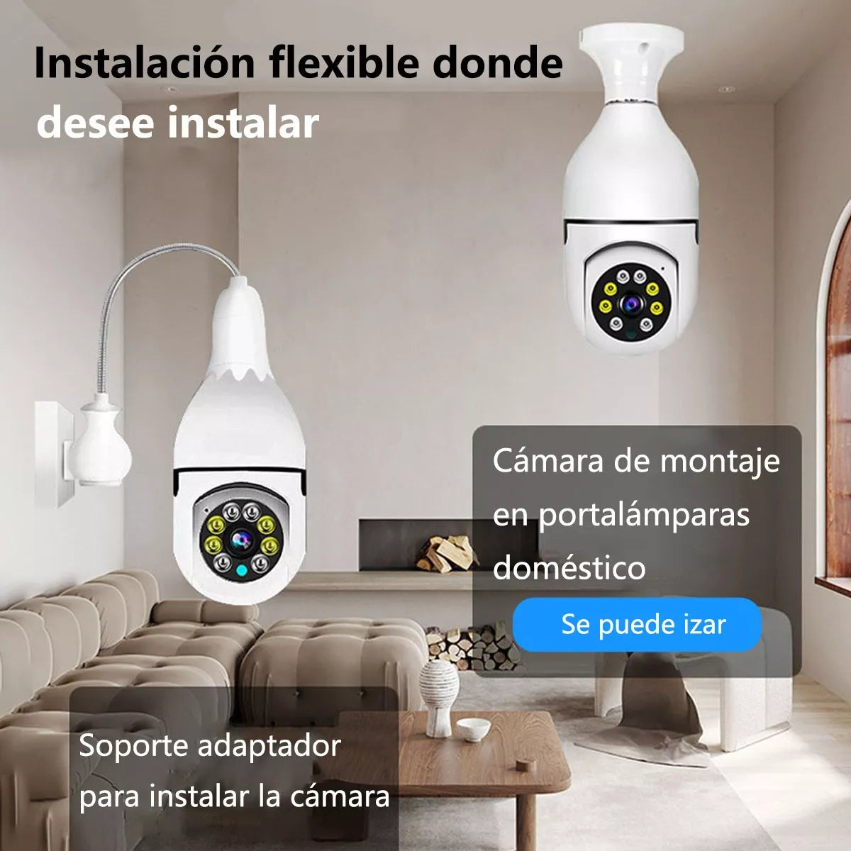 Camara de seguridad Wifi Foco